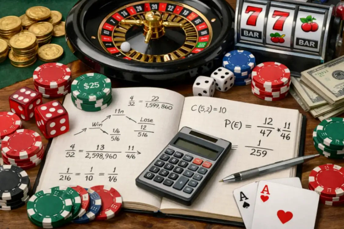 Matematyka gier hazardowych: jak oblicza się szanse wygranej